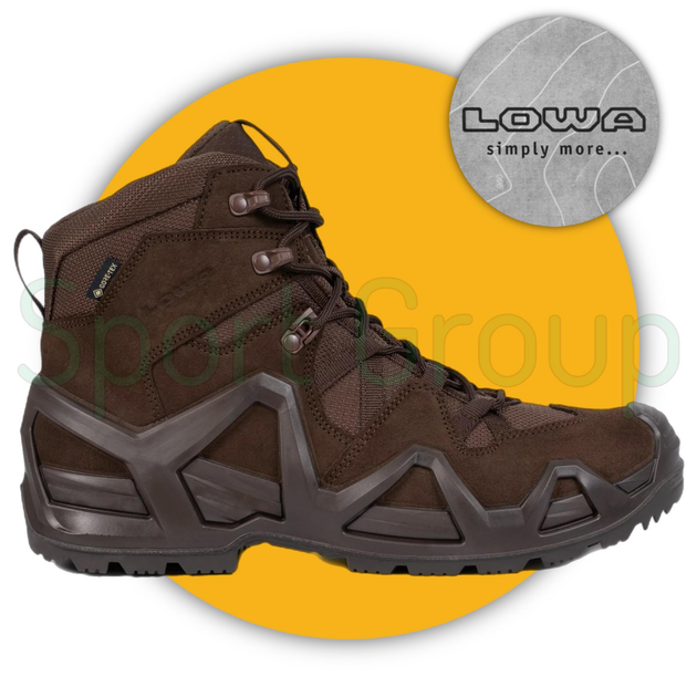 Черевики тактичні Lowa Zephyr MK2 GTX mid TF Dark Brown (коричневий) UK 5/EU 38 - зображення 1