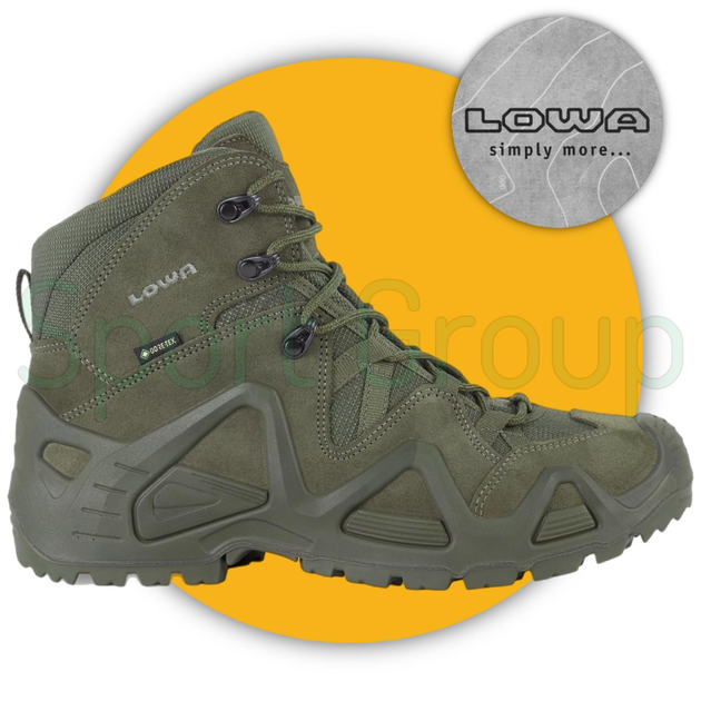 Черевики тактичні Lowa Zephyr GTX mid TF Ranger green (Темно-зеленый) UK 10.5/EU 45 - зображення 1