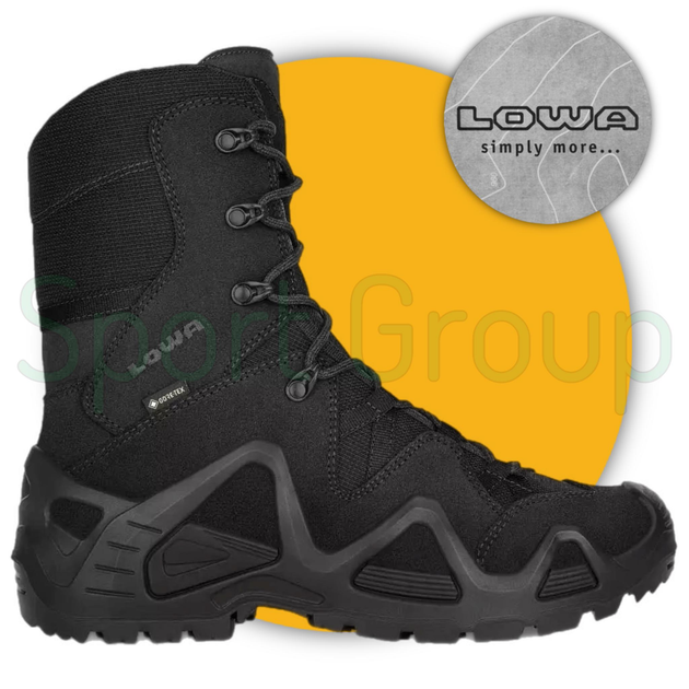 Высокие тактические ботинки Lowa zephyr hi gtx tf black (черный) UK 7/EU 41 - изображение 1