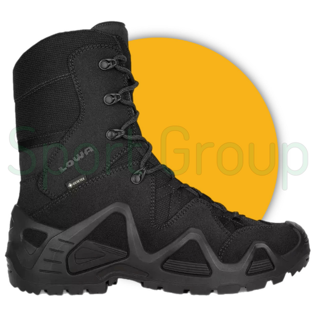 Високі тактичні черевики Lowa zephyr hi gtx tf black (чорний) UK 6/EU 39.5 - зображення 2