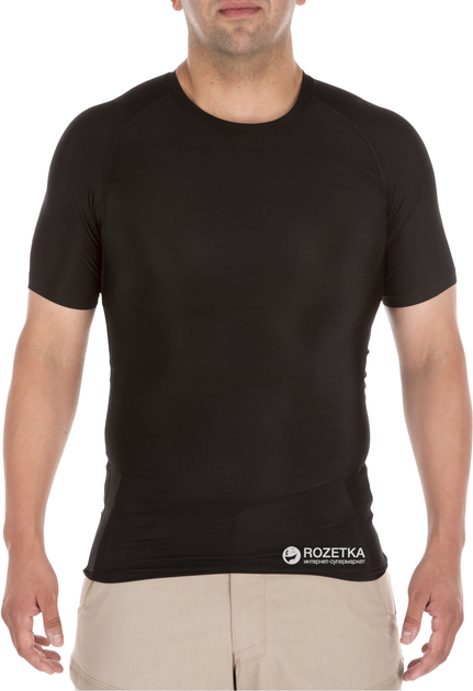 Футболка тактическая 5.11 Tactical Tight Crew Short Sleeve Shirt 40005 2XL Black (2000000146744) - изображение 1