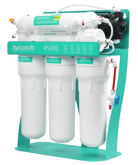 Фильтр обратного осмоса Ecosoft P'URE AquaCalcium MINT с помпой на станине (MO675PSMACECO) - изображение 2