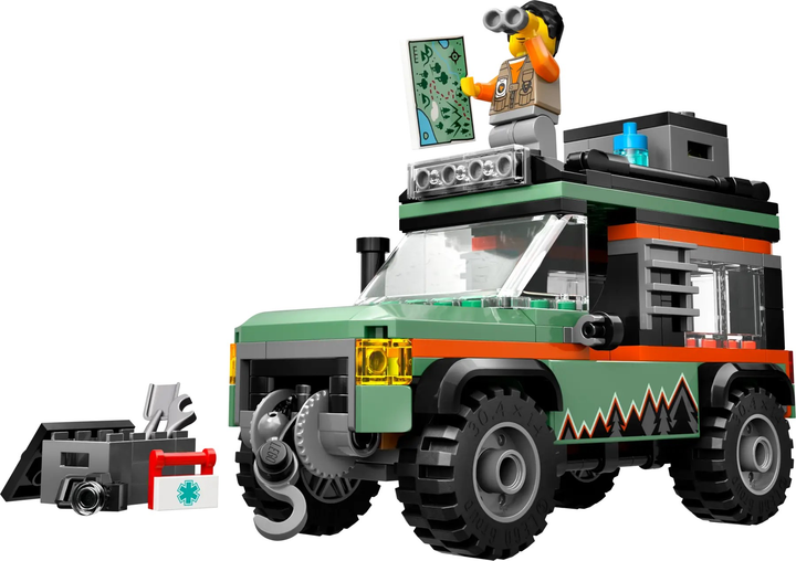 Zestaw klocków LEGO City Górska ciężarówka terenowa 4 x 4 221 element (60447) - obraz 5