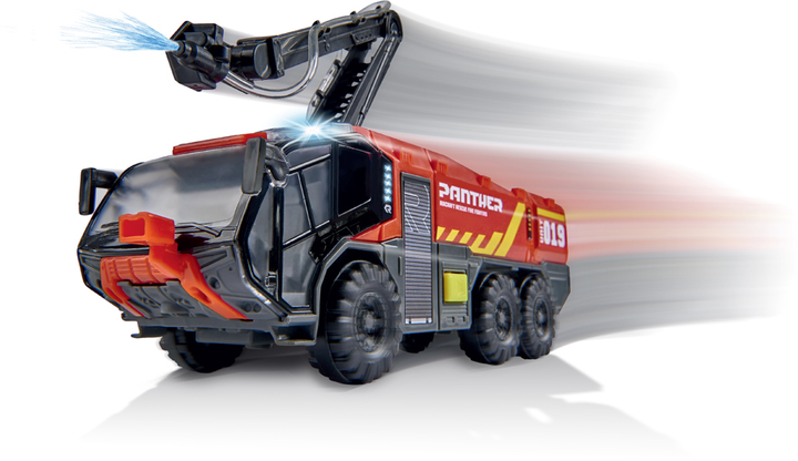 Samochód strażacki lotniska Dickie Toys Panther z efektami dźwiękowymi i świetlnymi (4006333066870) - obraz 5