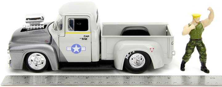 Samochód metalowy Jada "Street Fighter" Ford Pickup z figurką Guile 1:24 (4006333084591) - obraz 6