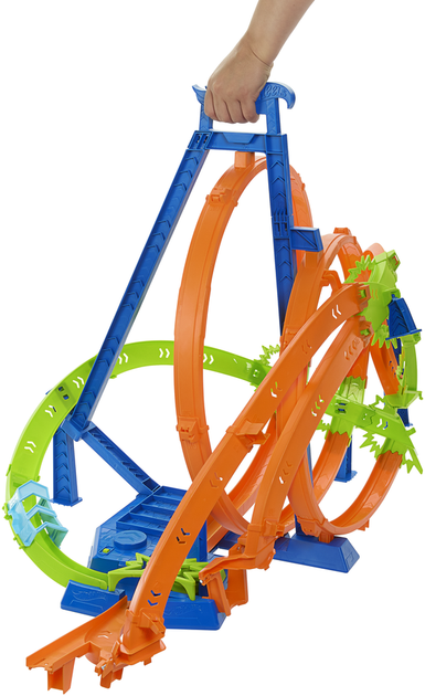 Tor Hot Wheels Gigantyczna pętla Szalone zderzenia (194735144402) - obraz 5