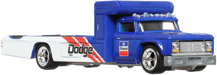 Kolekcjonerski samochodzik Hot Wheels '80 Dodge Macho Power Wagon i transporter Retro Rig z serii Car Culture (194735102310) - obraz 5