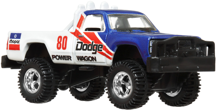 Kolekcjonerski samochodzik Hot Wheels '80 Dodge Macho Power Wagon i transporter Retro Rig z serii Car Culture (194735102310) - obraz 6