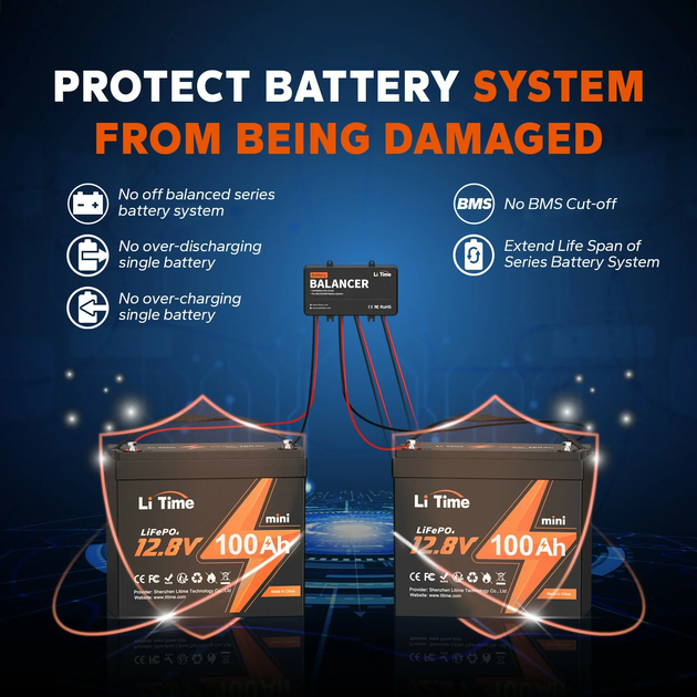 Балансир аккумуляторов Li Time 24-36-48V (для 12V АКБ LiFePO4 AGM GEL) - изображение 7