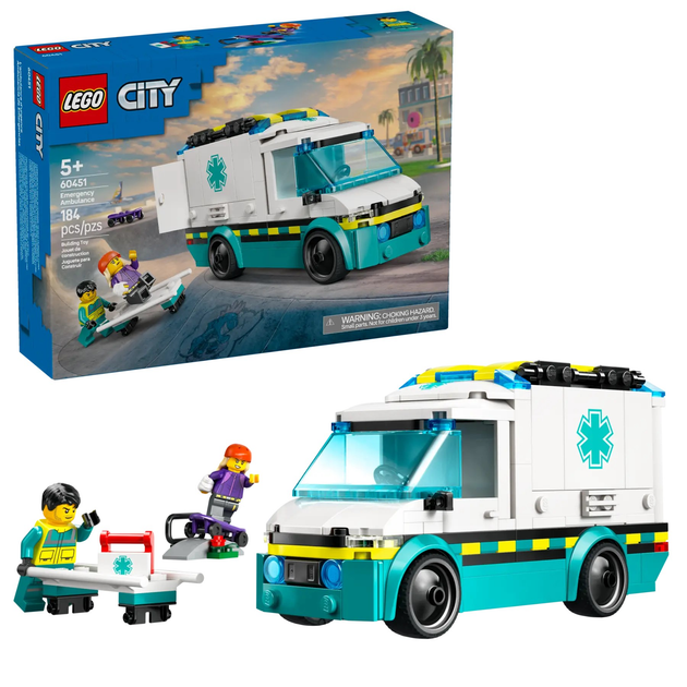 Конструктор LEGO City Швидка допомога 184 елементи (60451) - зображення 2