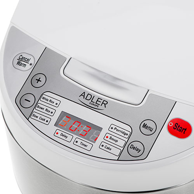 Мультиварка Adler AD 6420 с 6 программами и функцией отложенного старта White - изображение 7