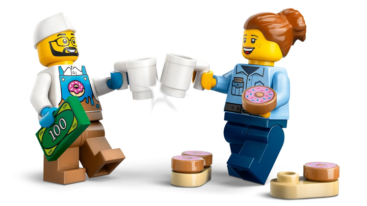 Конструктор LEGO City Пересувна крамниця пончиків 196 елементів (60452) - зображення 7