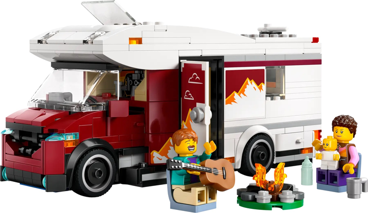 Zestaw klocków LEGO City Wakacyjny kamper pełen przygód 385 elementów (60454) - obraz 7