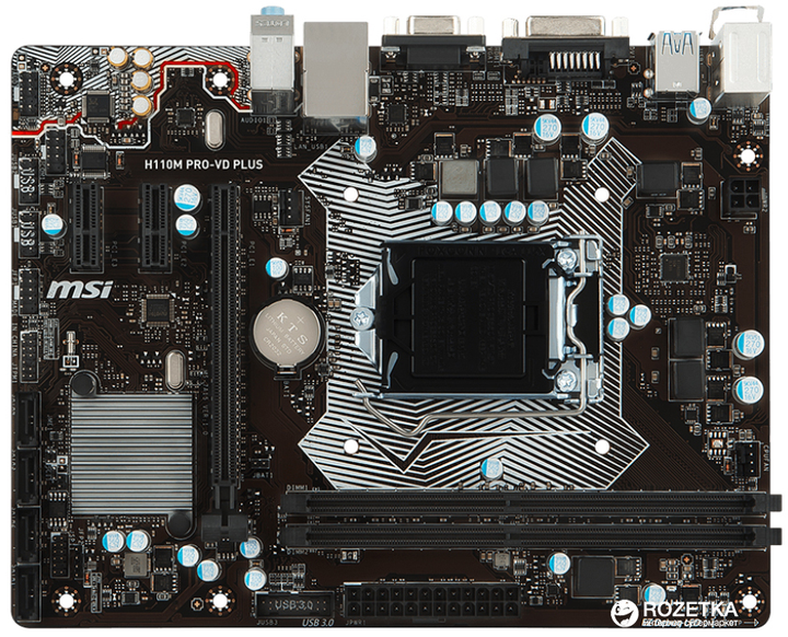 Материнская плата MSI H110M PRO-VD PLUS (s1151, Intel H110, PCI-Ex16 ...