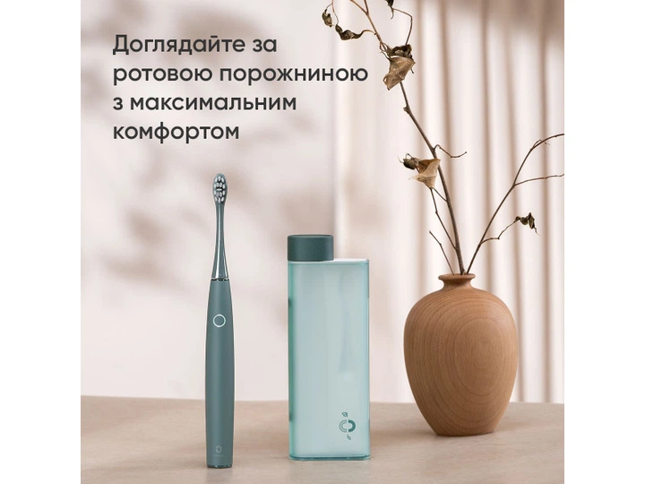 Електрична зубна щітка Oclean Air 2T Electric Toothbrush Green (6970810552331) - изображение 6