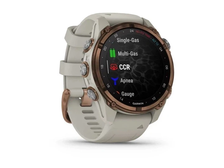 Спортивні годинники Garmin Descen Mk3i – 43 mm Bronze PVD Titanium with French Gray Silicone Band (010-02753-13/14) - зображення 3