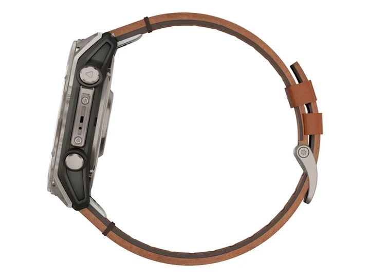 Спортивний годинник Garmin Fenix 8 51mm AMOLED Sapphire Carbon grey DLC w. Chestnut Leather Band (010-02905-40) - Фото 6 Спортивний годинник Garmin Fenix 8 51mm AMOLED Sapphire Carbon grey DLC w. Chestnut Leather Band (010-02905-40) - изображение 6
