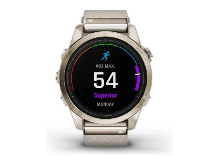 Спортивний годинник Garmin Epix Pro Gen 2 Sapphire 42mm Soft Gold w. Cream H. Nylon Band (010-02802-20) - изображение 4