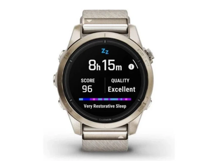 Спортивний годинник Garmin Epix Pro Gen 2 Sapphire 42mm Soft Gold w. Cream H. Nylon Band (010-02802-20) - изображение 7