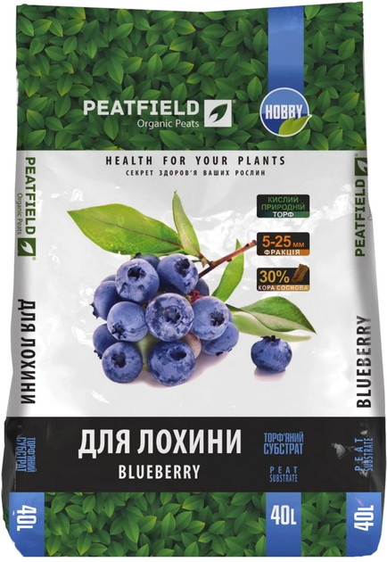 Торф'яний субстрат Peatfield "Для лохини" 40 л (ТВ000030763) - зображення 1
