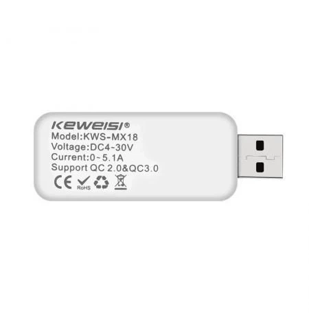 Тестер USB KEWEISI KWS-1902C Type-C UPM - Фото 2 Тестер USB KEWEISI KWS-1902C Type-C UPM - зображення 2