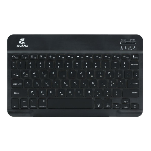 Клавіатура бездротова JEQANG JB-332 (JB-330) bluetooth backlight Колір Чорний - изображение 2