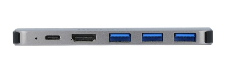 Док-станція Delock for MacBook Dual HDMI 4K/PD/Hub Grey (4043619877539) - зображення 3