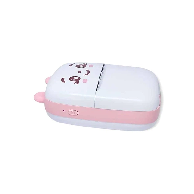 Мини принтер портативный беспроводной Mini Printer для фото, наклеек, чеков, этикеток, раскрасок Розовый - изображение 4