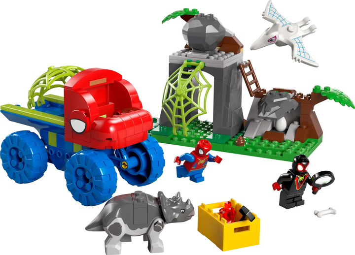 Zestaw klocków LEGO Marvel Spidey Misja ratunkowa zespołu Spidey’ego w dinoterenówce 136 elementy (11199) - obraz 5