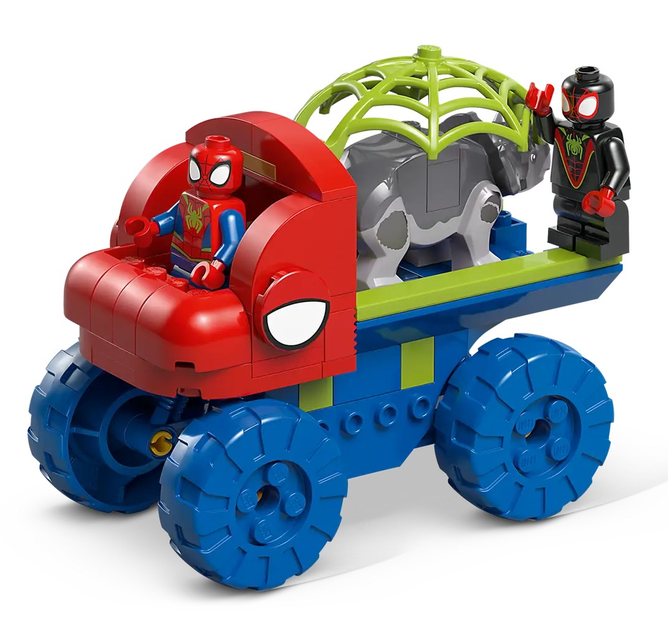 Zestaw klocków LEGO Marvel Spidey Misja ratunkowa zespołu Spidey’ego w dinoterenówce 136 elementy (11199) - obraz 7