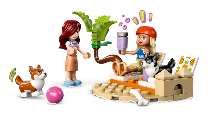 Zestaw klocków LEGO Friends Przygoda z surfującymi psami i skuterem 113 elementów (42641) - obraz 2