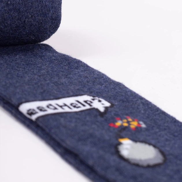 Zestaw rajstop dziecięcych dla chłopca 3 pary Yoclub RAB-0003C-AA00-012 116-122 cm Granatowy/Czarny/Szary (5904921614917) - obraz 7