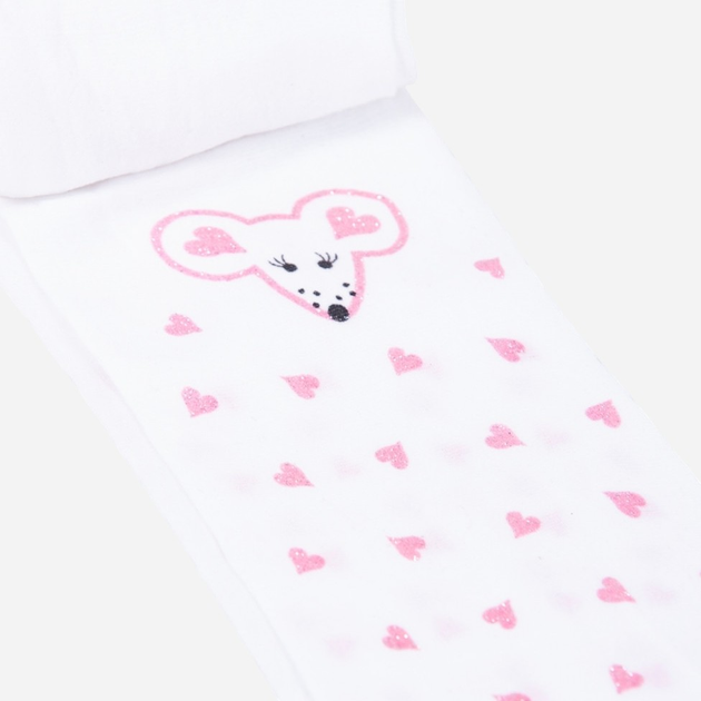 Дитячі колготки для дівчинки Yoclub RAM-0085G-0120 20 Den 92-98 Білі (5907617943797) - зображення 3