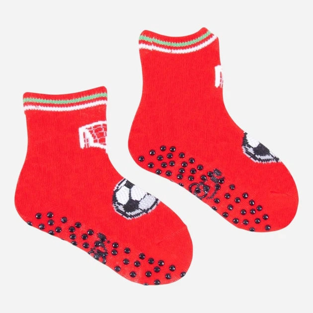 Набір дитячих шкарпеток Yoclub 3 пари SKA-0109C-AA3A-003 20-22 Синій/Червоний/Бежевий (5903999470418) - зображення 3