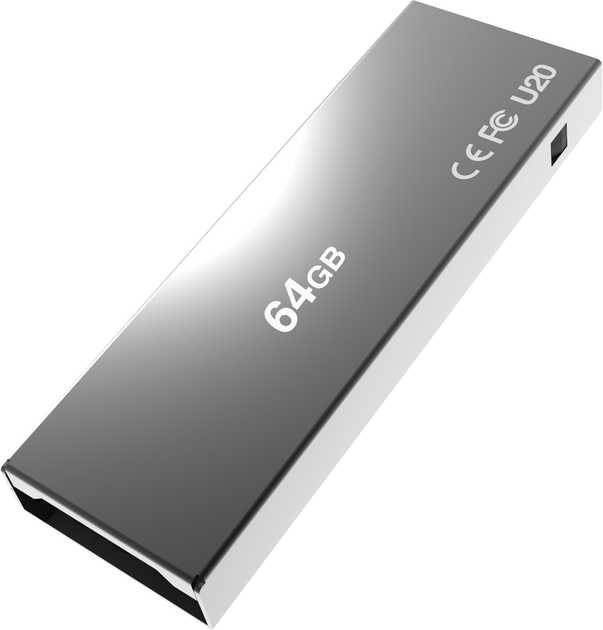 Флеш память USB AddLink U20 64GB USB 2.0 Titanium (ad64GBU20T2) - Фото 3 Флеш память USB AddLink U20 64GB USB 2.0 Titanium (ad64GBU20T2) - изображение 3