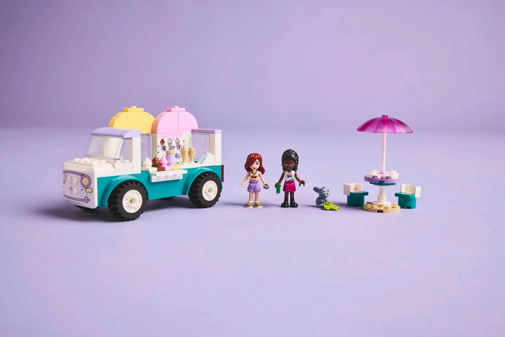 Zestaw klocków LEGO Friends Furgonetka z lodami w mieście Heartlake 92 elementy (42644) - obraz 8