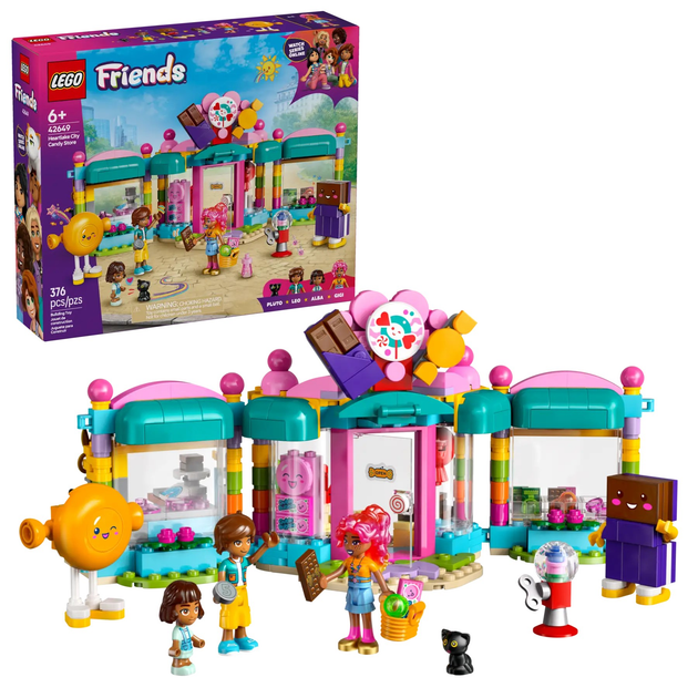 Zestaw klocków LEGO Friends Sklep z cukierkami w Heartlake 376 elementów (42649) - obraz 2