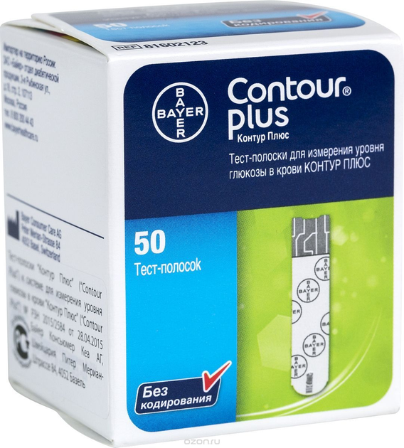 Тест-полоски Контур Плюс | Contour Plus, 50 шт. - изображение 2