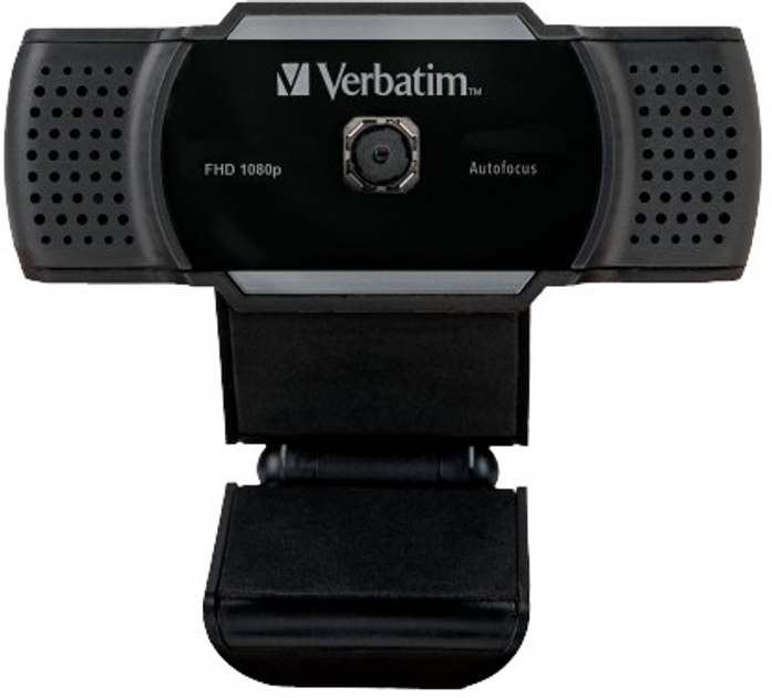 Kamera internetowa Verbatim AWC-01 Full HD 1080P Black (49578) - obraz 1