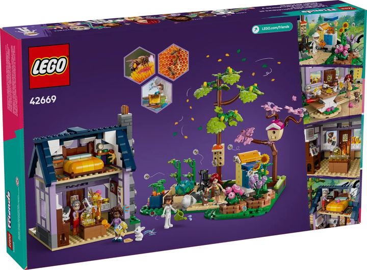 Zestaw klocków LEGO Friends Dom pszczelarzy i kwiatowy ogród 1161 element (42669) - obraz 1