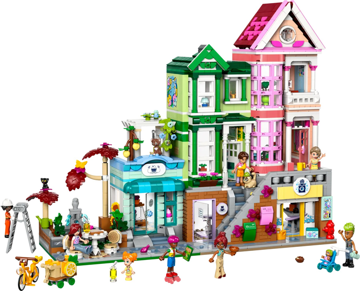 Конструктор LEGO Friends City Квартири та магазини в місті Хартлейк 2040 елементів (42670) - зображення 2