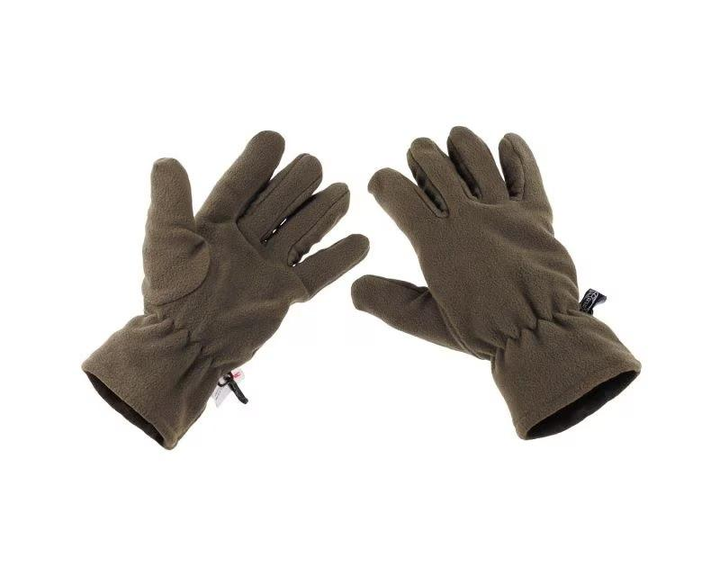 Рукавиці флісові MFH Thinsulate Fleece Gloves оливкові XL - зображення 2