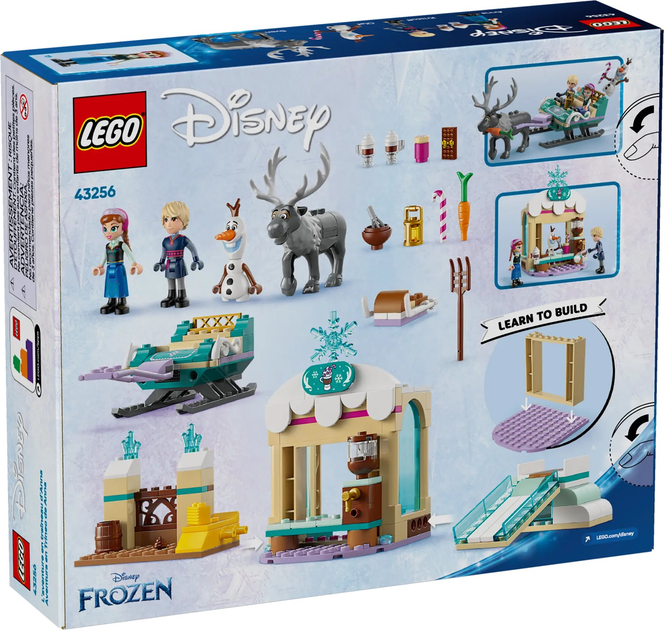 Zestaw klocków LEGO Disney Princess Przygoda Anny na sankach 192 elementy (43256) - obraz 1