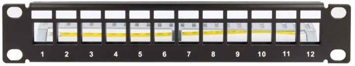 Патч-панель Delock 10" 1U на 12 модуля Keystone (4043619668748) - зображення 2