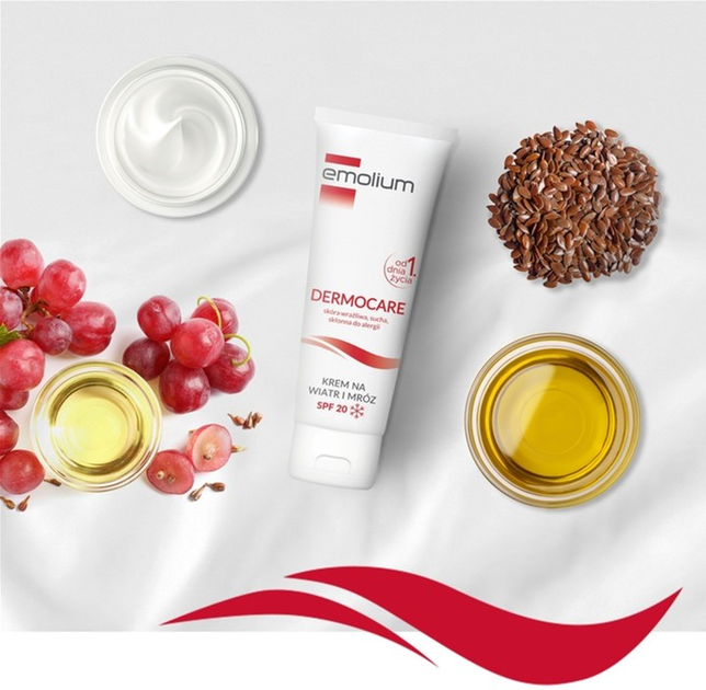 Крем для обличчя з SPF захистом Emolium Dermocare від вітру і морозу захисний 75 мл (5902502331611) - зображення 3