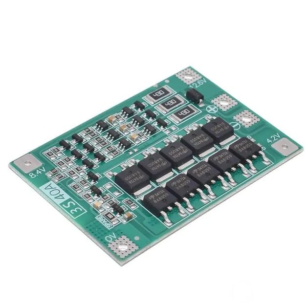 Плата BMS 3s 40a (12.6v) Контроллер заряда с балансировкой Li-ion 18650 - Фото 3 Плата BMS 3s 40a (12.6v) Контроллер заряда с балансировкой Li-ion 18650 - изображение 3