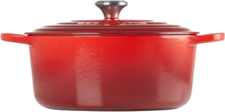 Garnek LeCreuset Signature okrągły czerwony 22 cm (0024147260677) - obraz 3