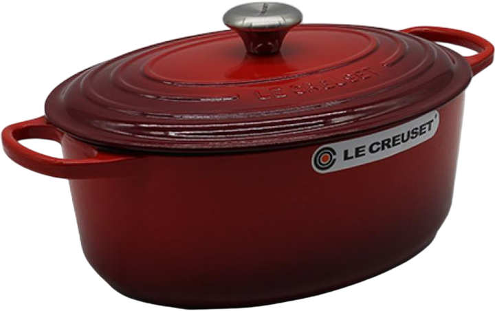 Гусятниця LeCreuset овальна чавунна вишнева 31 см (0024147263166) - зображення 1