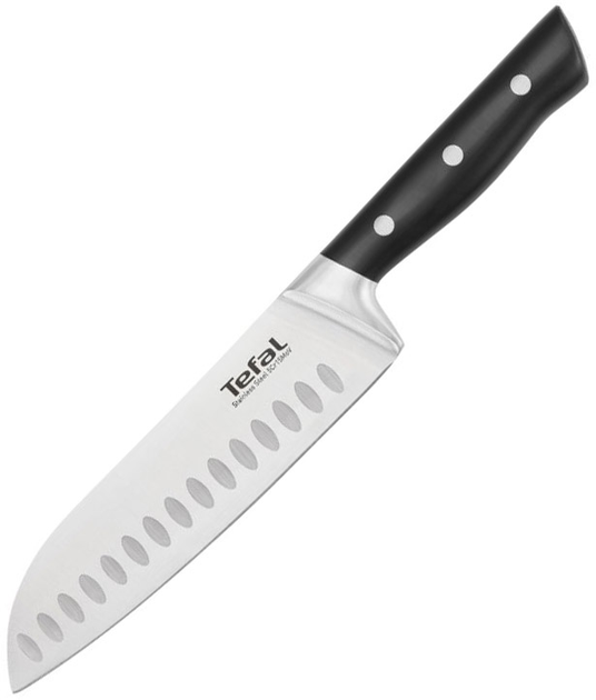 Нож сантоку Tefal Perfect Resist 18 см Черный (K28106DI) – купить ...