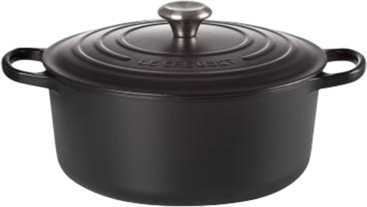 Garnek LeCreuset Signature okrągły czarny 26 cm (0024147260905) - obraz 1